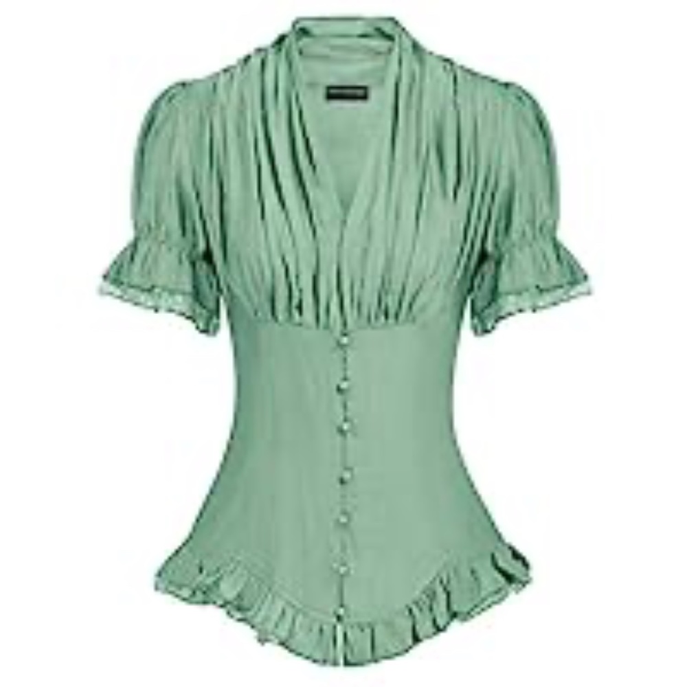 Scarlet Darkness Victorian Shirt size Large